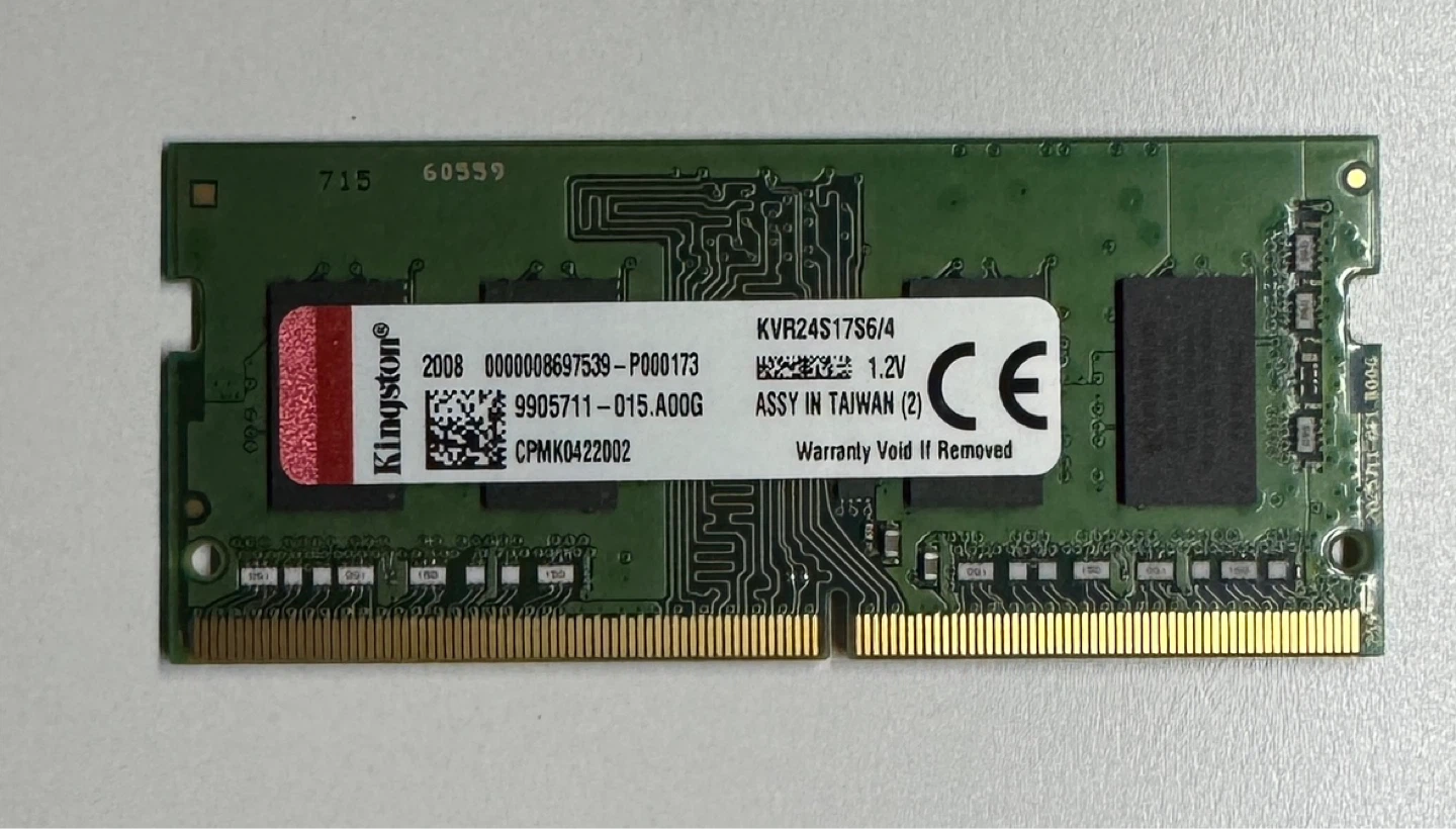 2x Kingston 4GB DDR4 Laptop RAM KVR24S17S6/4 2400MHz CL17 - photo 3