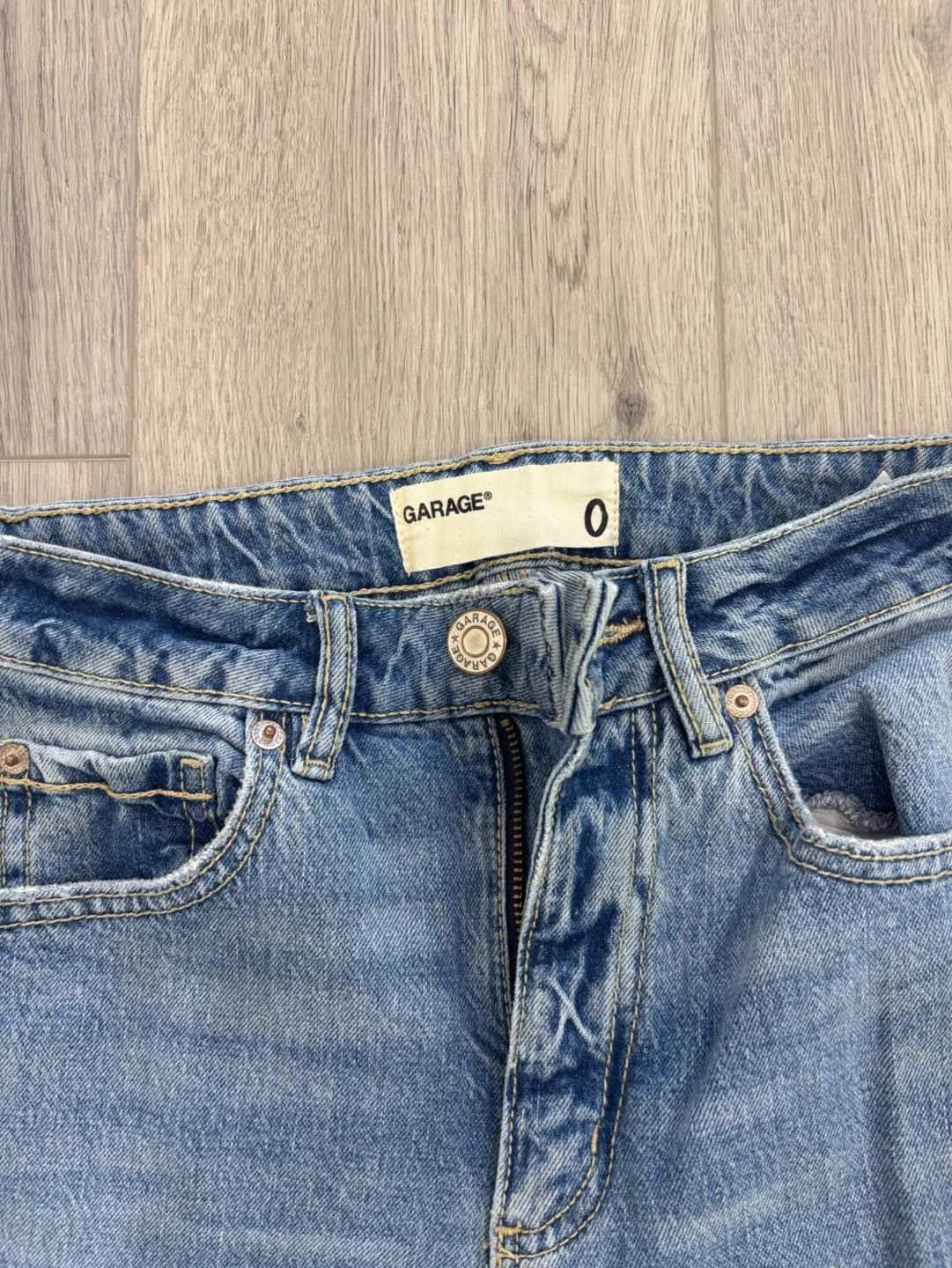 Garage Light Wash Denim Jeans Size 0 - photo 2