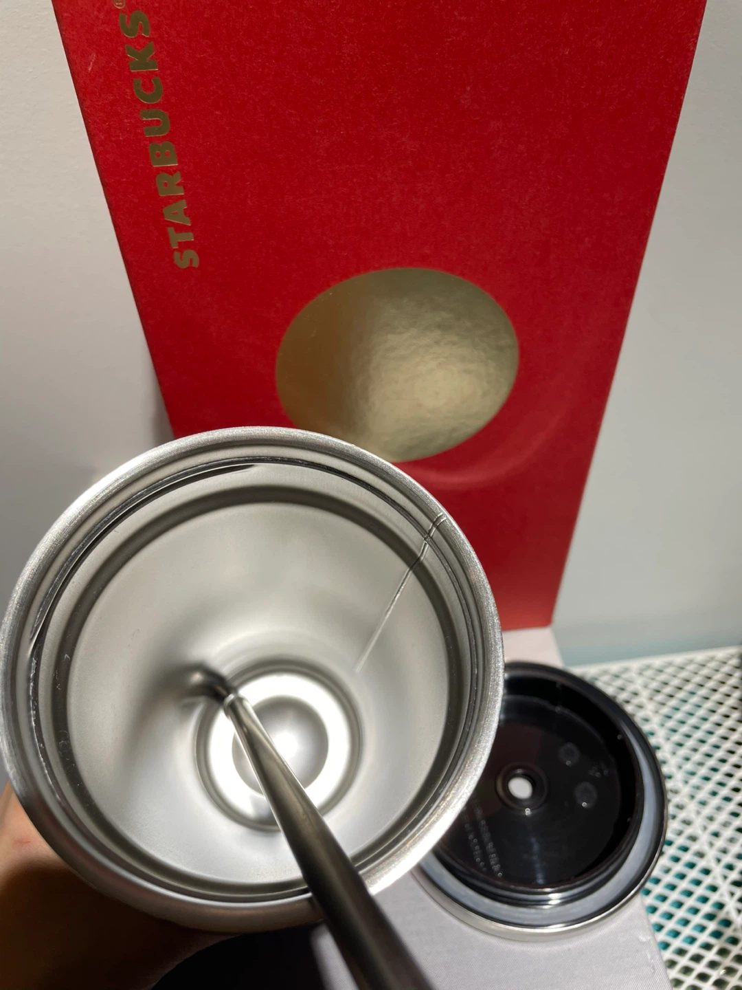 Starbucks Stainless Steel Tumbler with Straw and Box - photo 3