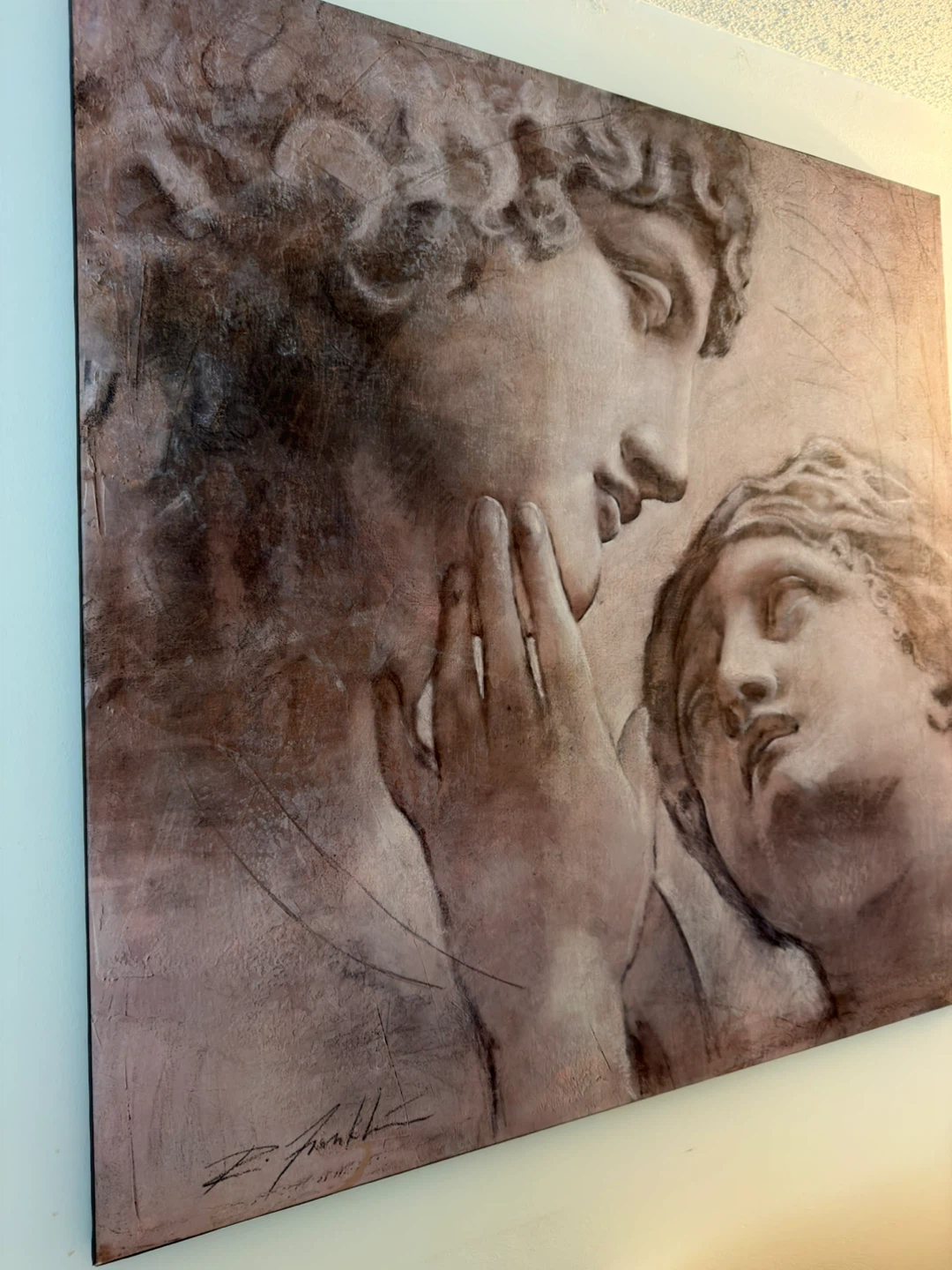 Wall Art Canvas Print - Romantic Figures