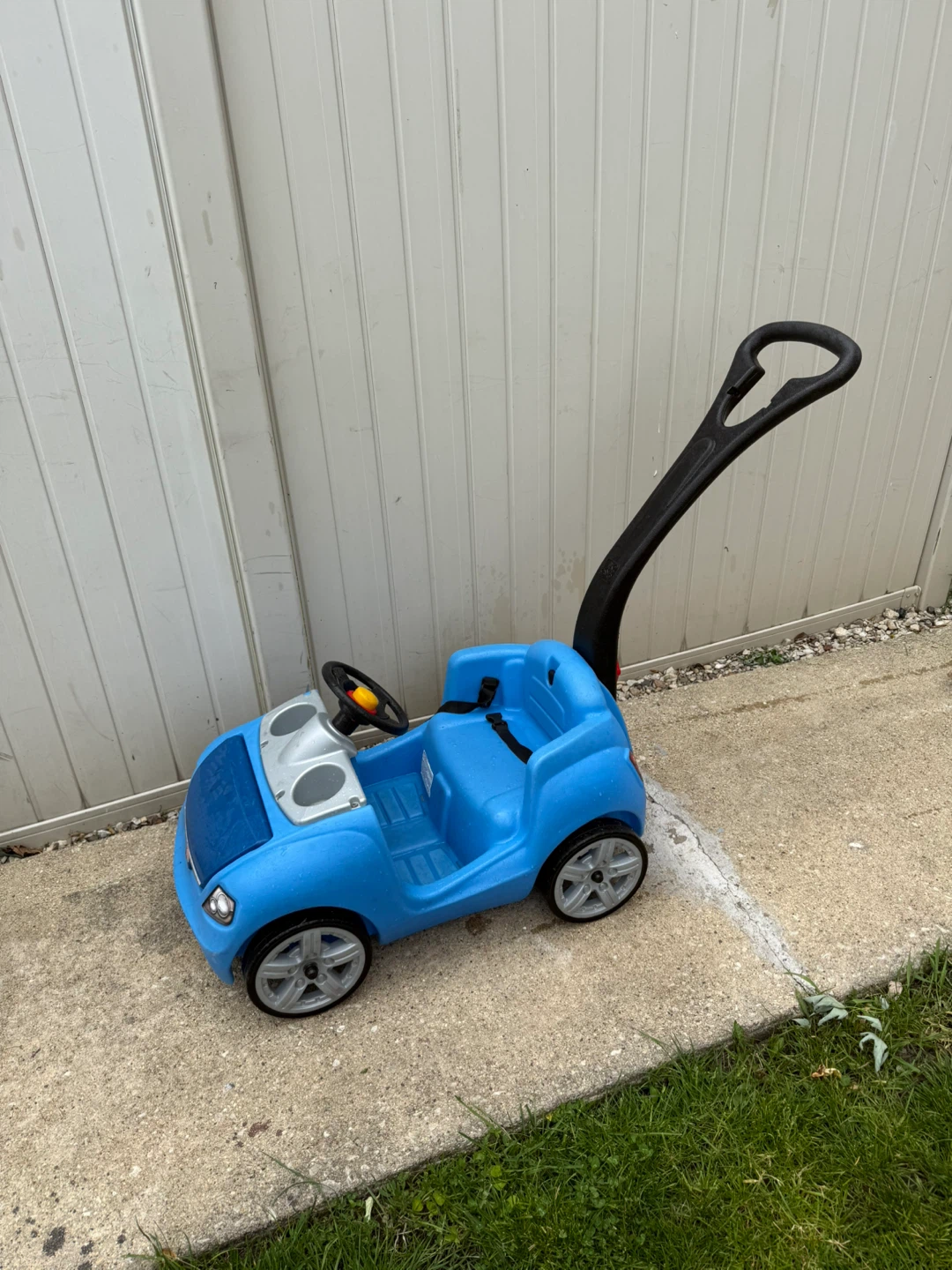 Blue Push Car with Handle