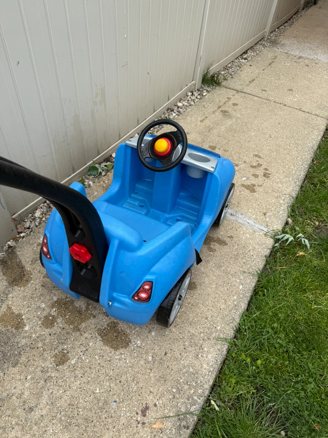 Blue Push Car with Handle - photo 4