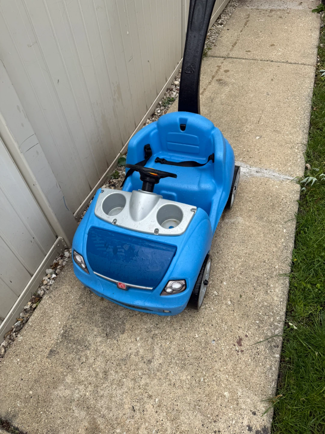 Blue Push Car with Handle - photo 2