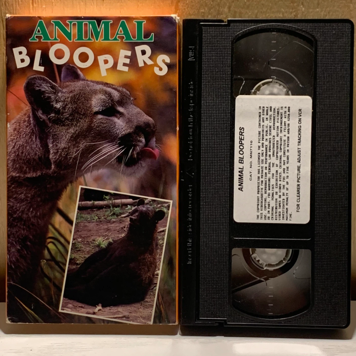 Animal Bloopers VHS Tape