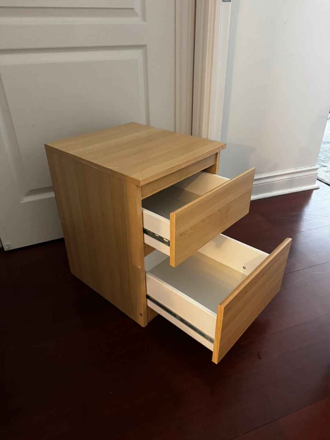 Light Wood 2-Drawer Filing Cabinet - photo 2