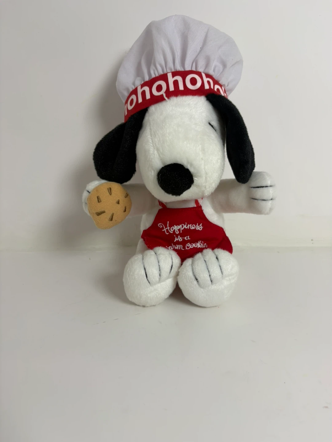 Hallmark Snoopy Plush Toy Chef with Cookie