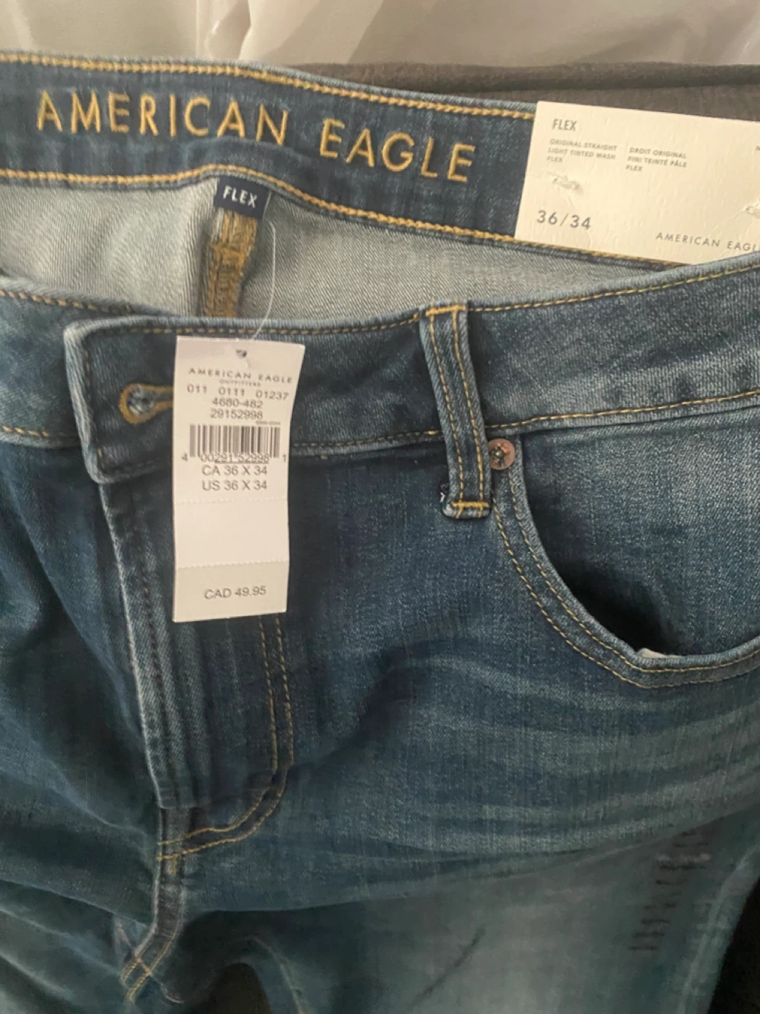 American Eagle Original Straight Flex Jeans 36/34 - photo 3