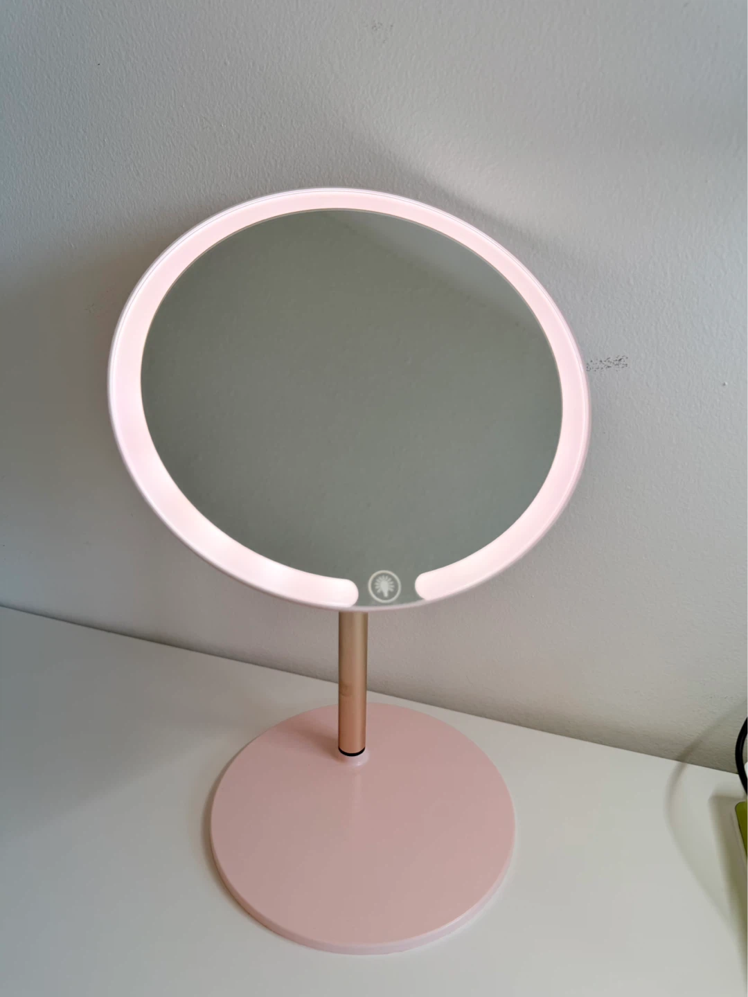 LED Makeup Mirror with Rose Gold Stand