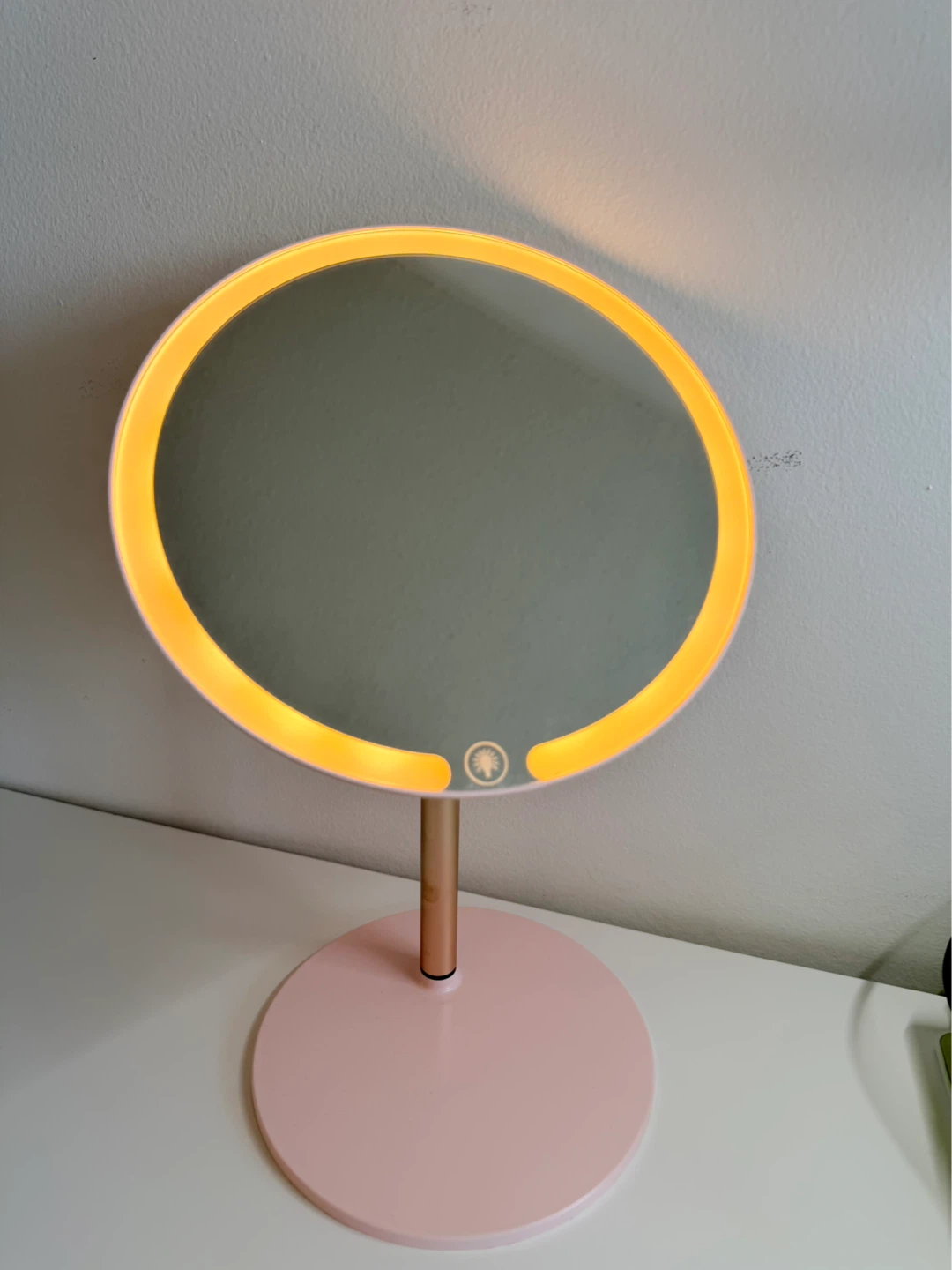 LED Makeup Mirror with Rose Gold Stand - photo 2