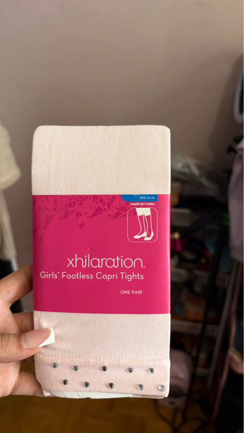 Xhilaration Girls' Footless Capri Tights Size 12-14 - photo 2