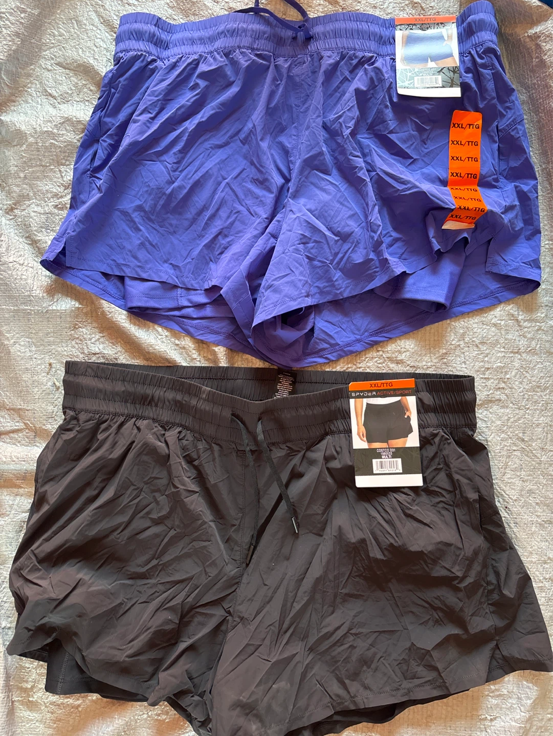 Spyder Active/Sport Women's Shorts - Purple & Black (XXL/TTG)