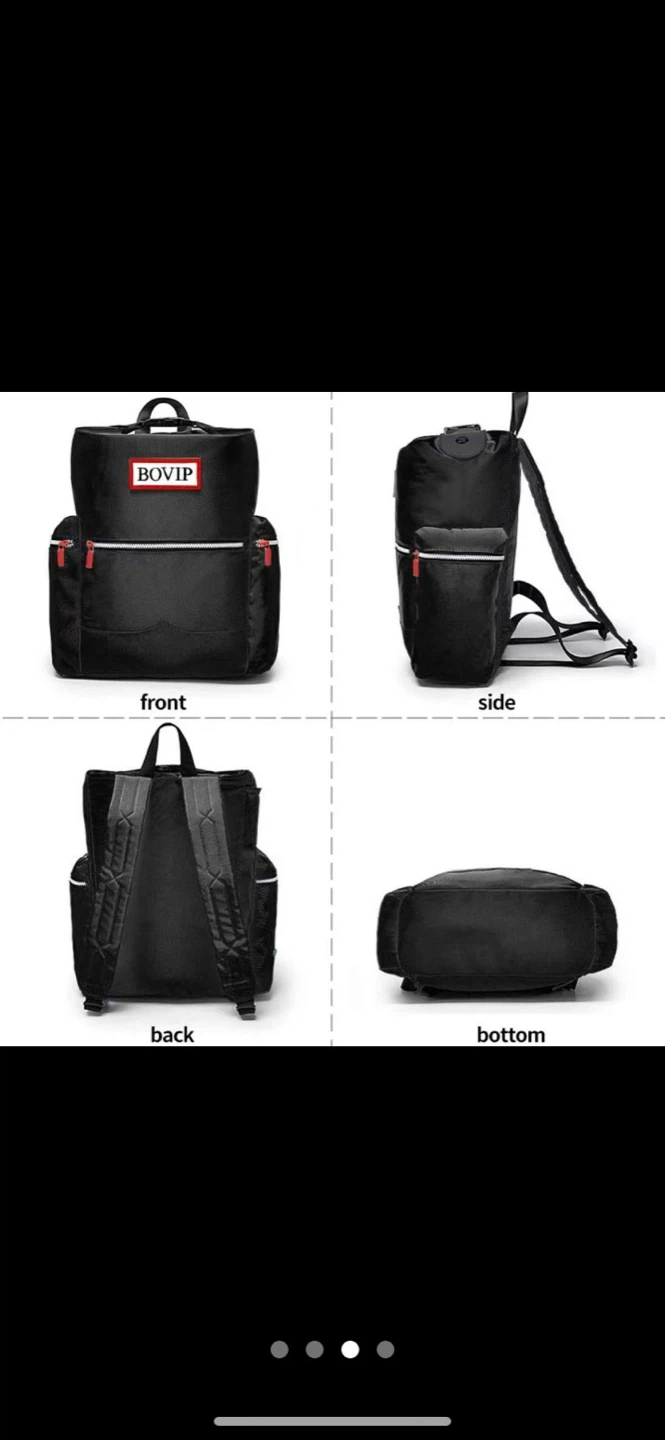 Big Sale- highquality BOVIP Black Backpack for laptop