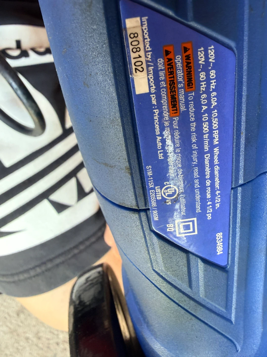 Powerfist 4-1/2 in. Angle Grinder - photo 3
