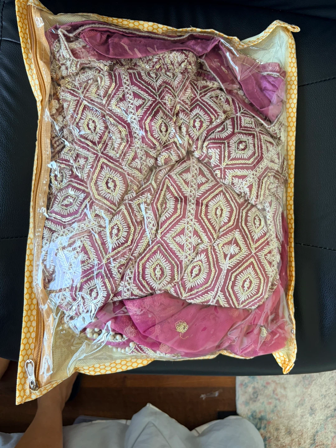 Embroidered Pink Sharara Set with Dupatta - photo 3