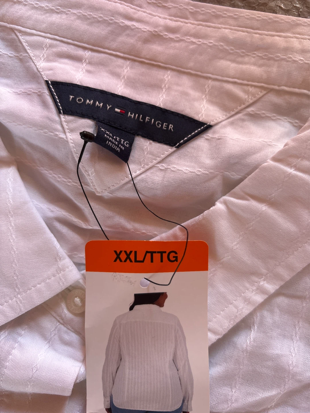 Tommy Hilfiger Women's White Button-Up Shirt XXL - photo 3