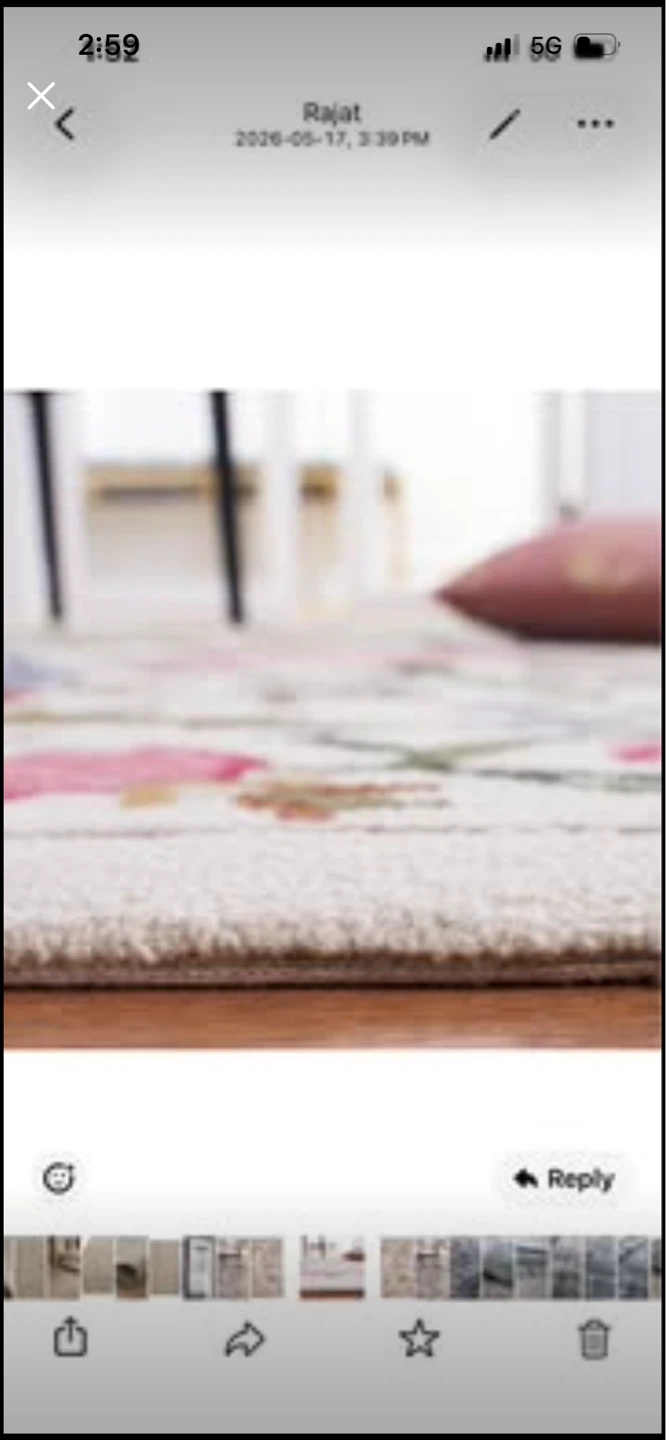 New Floral Hand-Tufted Wool Area Rug - photo 4