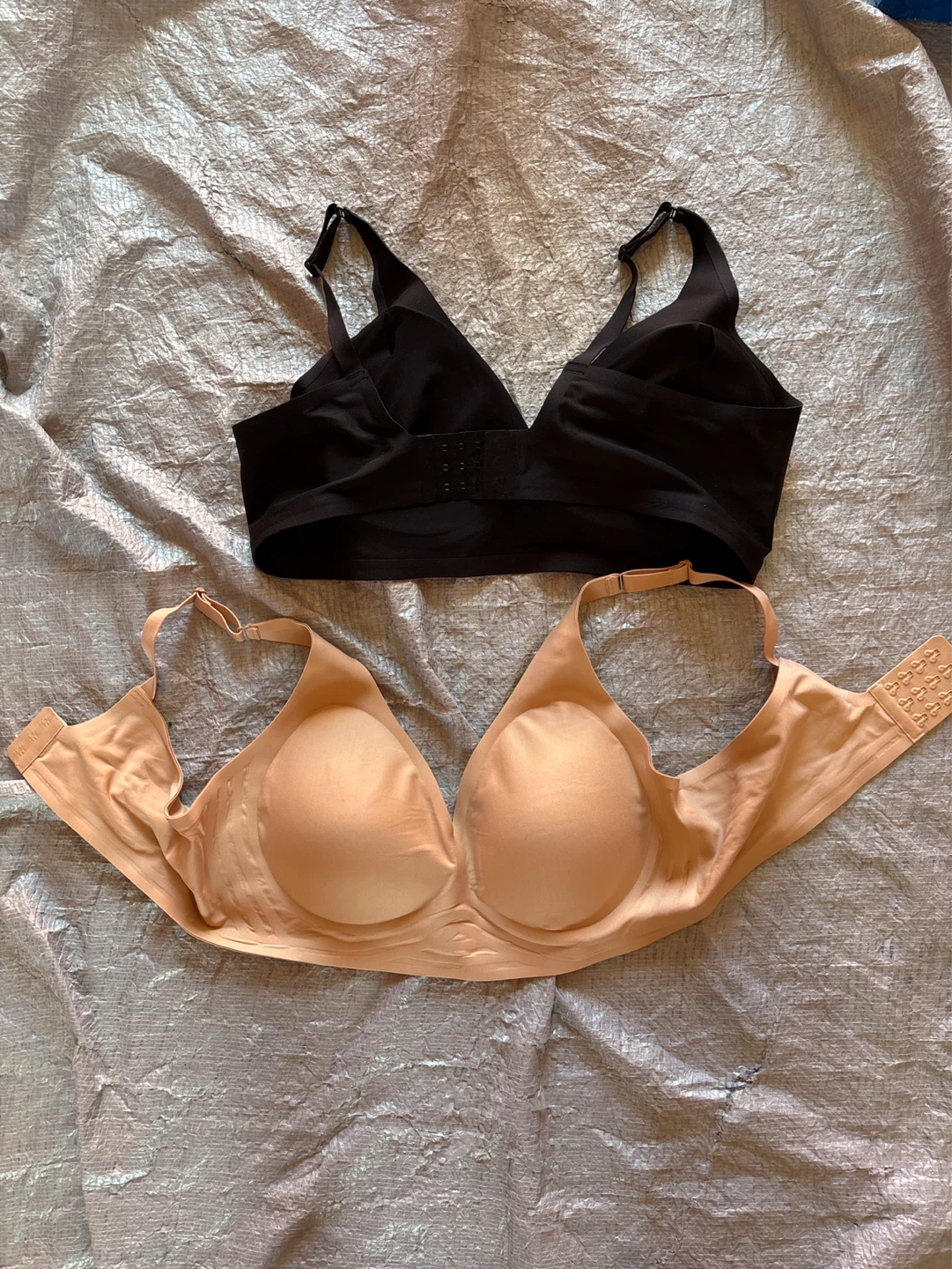 NWOT Buffalo David Bitton Women's XL Bras (2 Pack, Black & Nude)