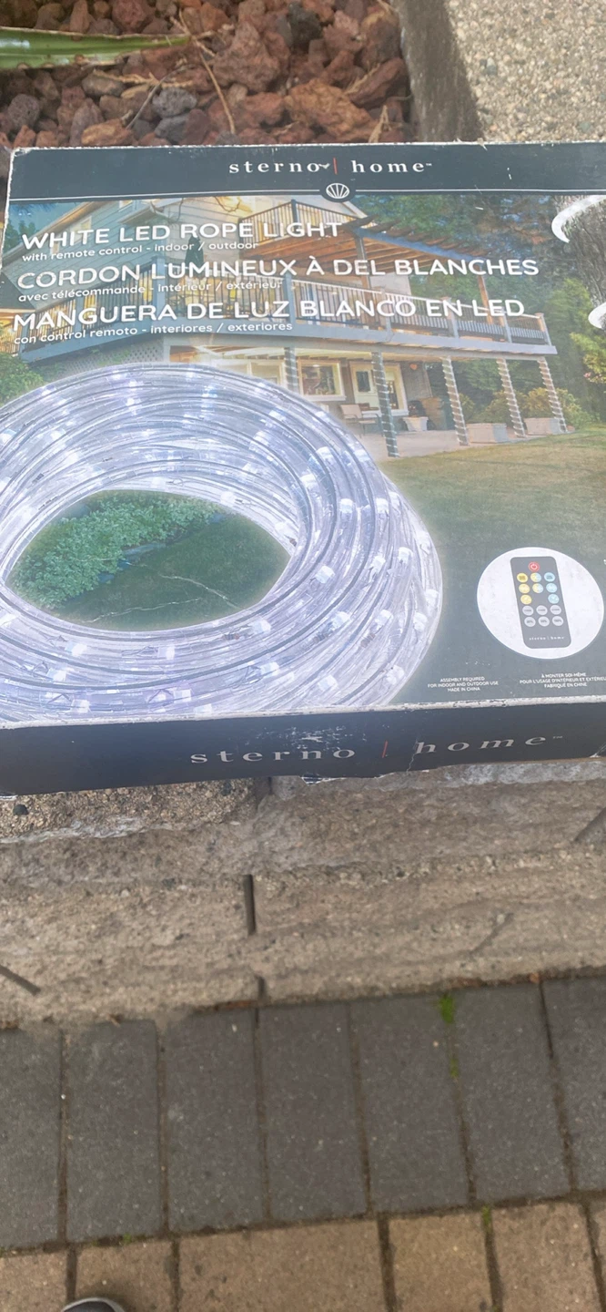 Sterno Home White LED Rope Light