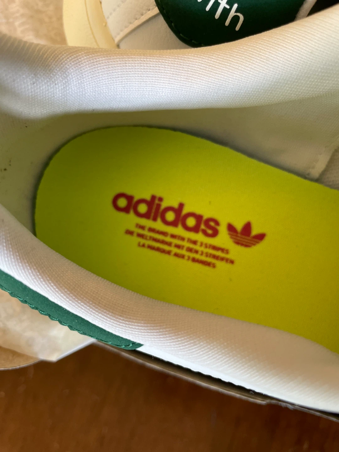 Adidas Stan Smith W White Green Shoes Size 5 - photo 4