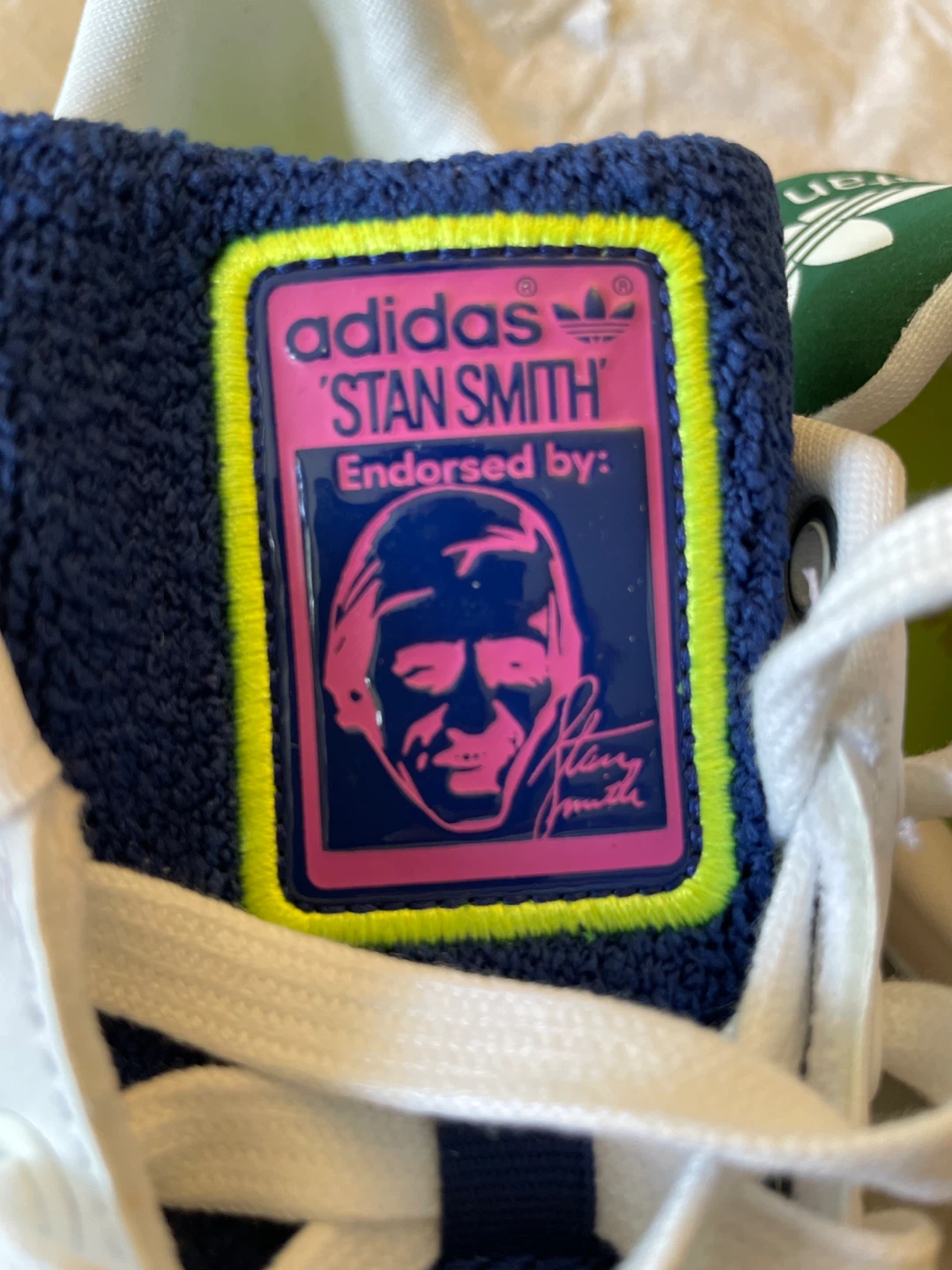 Adidas Stan Smith W White Green Shoes Size 5 - photo 3