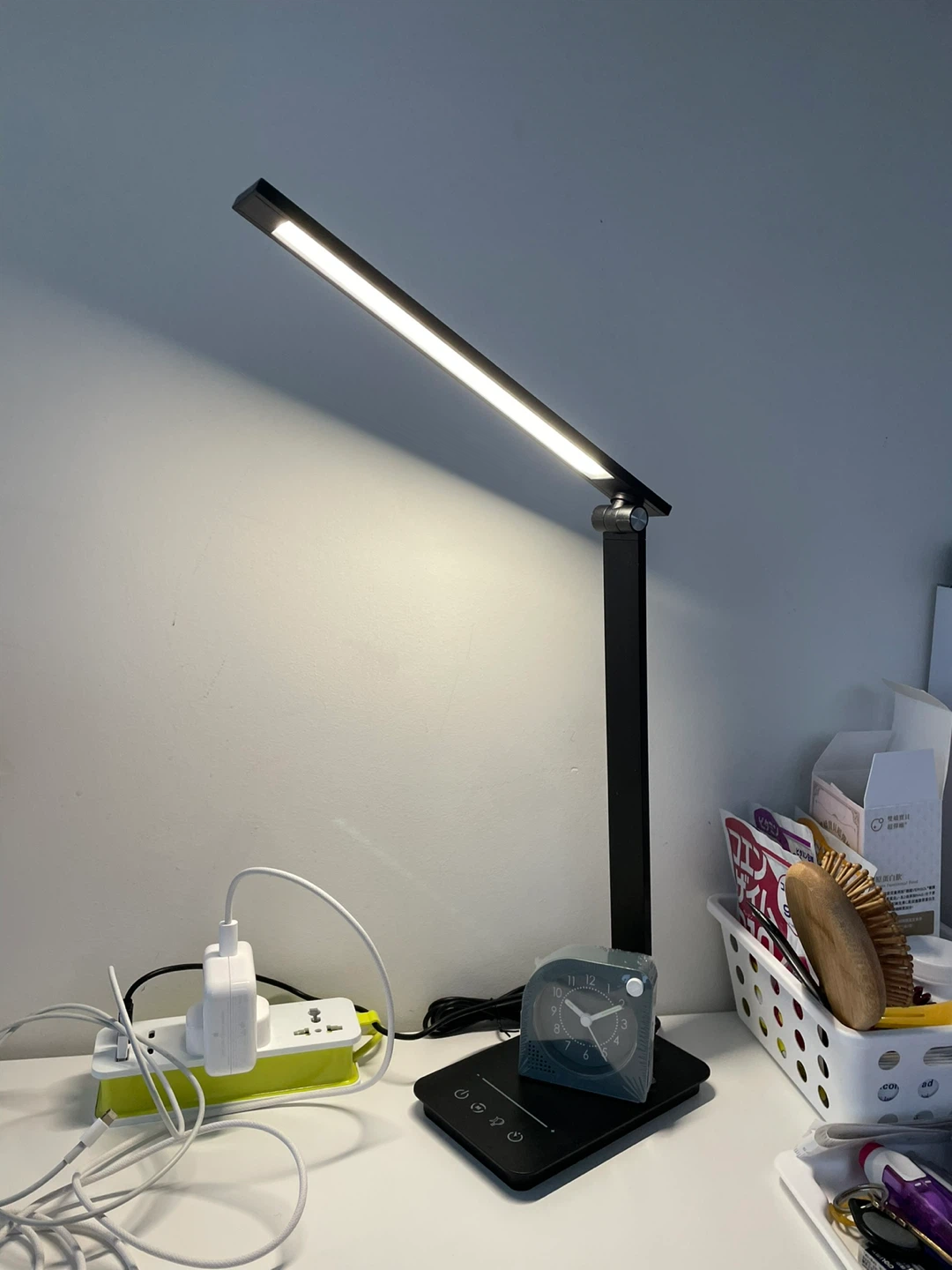 Adjustable LED Desk Lamp with USB Port and Wireless Charging