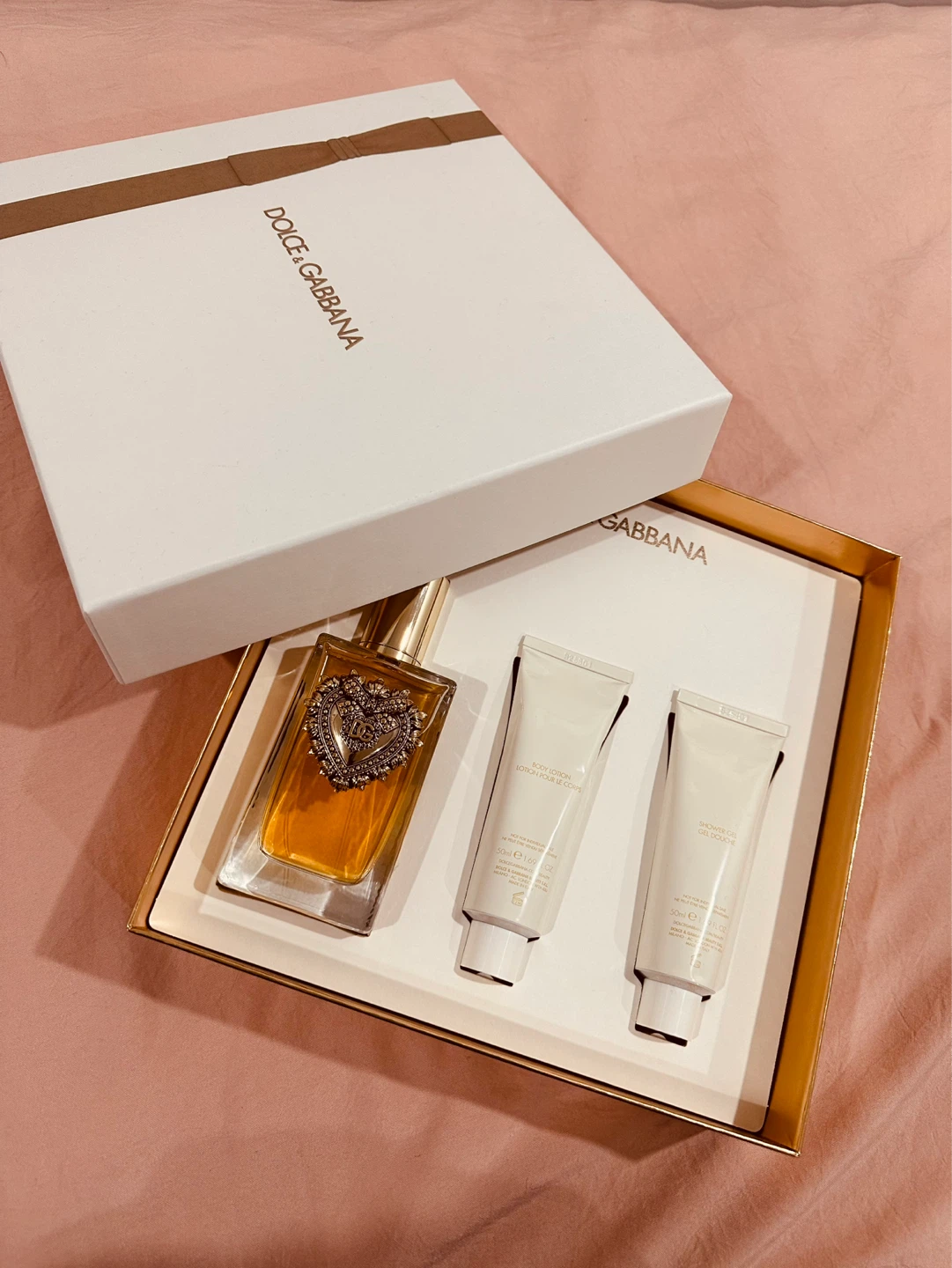 Dolce & Gabbana Perfume Gift Set with Body Lotion & Shower Gel