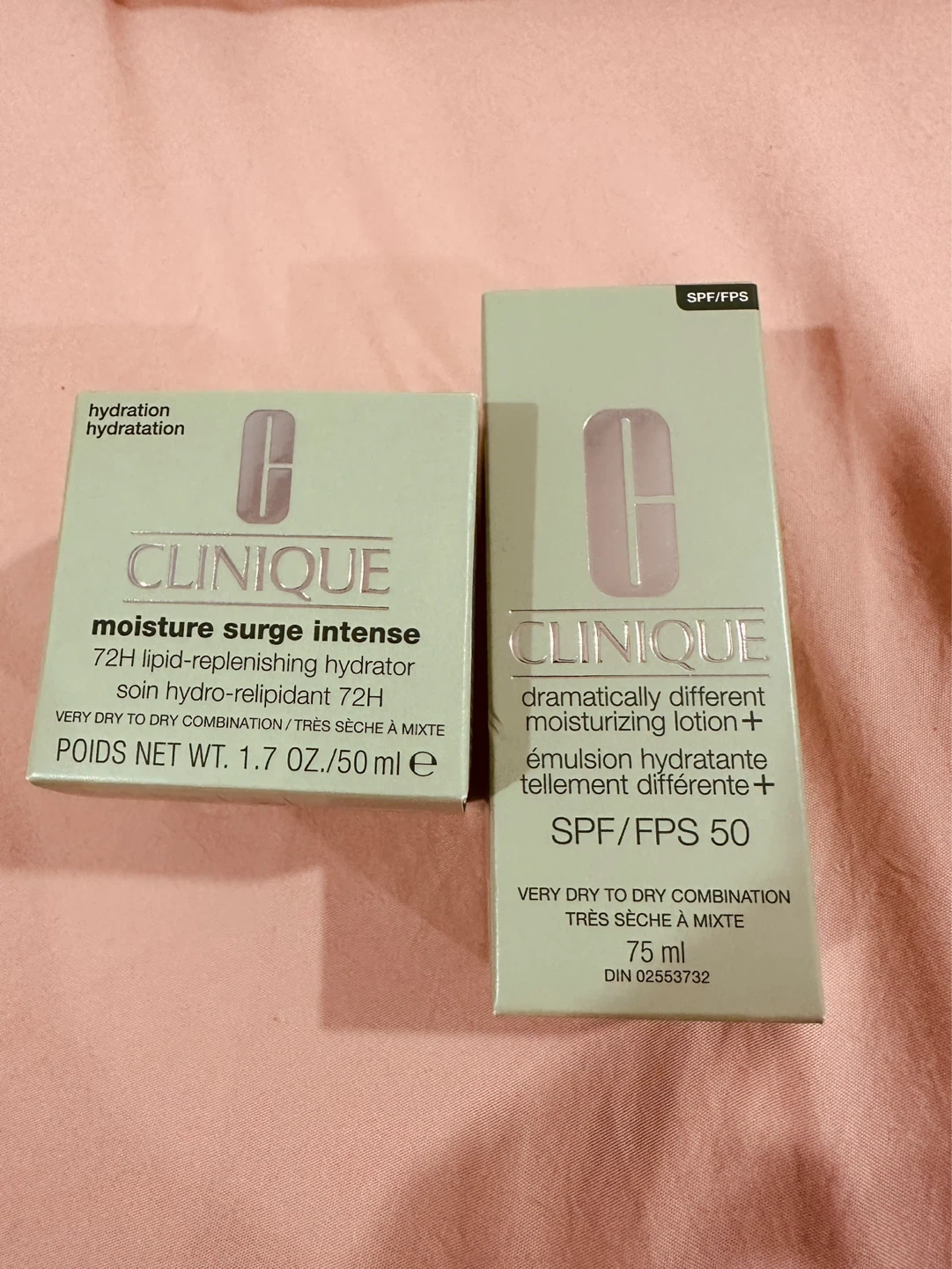Clinique Moisture Surge Intense & Dramatically Different Lotions