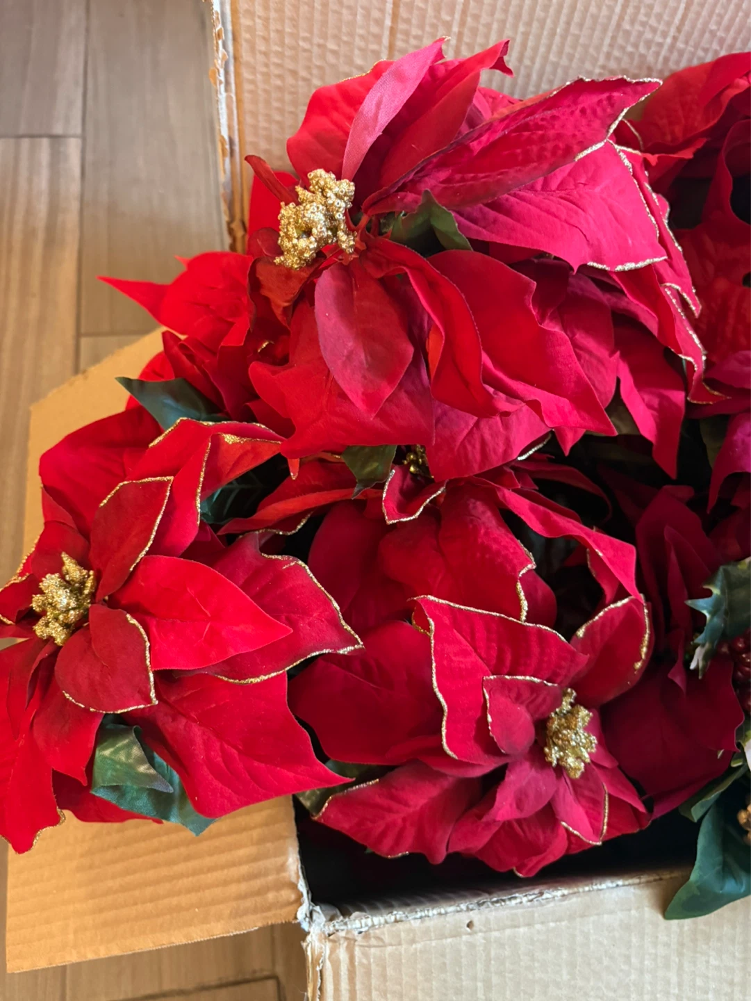 Christmas poinsettias - photo 2