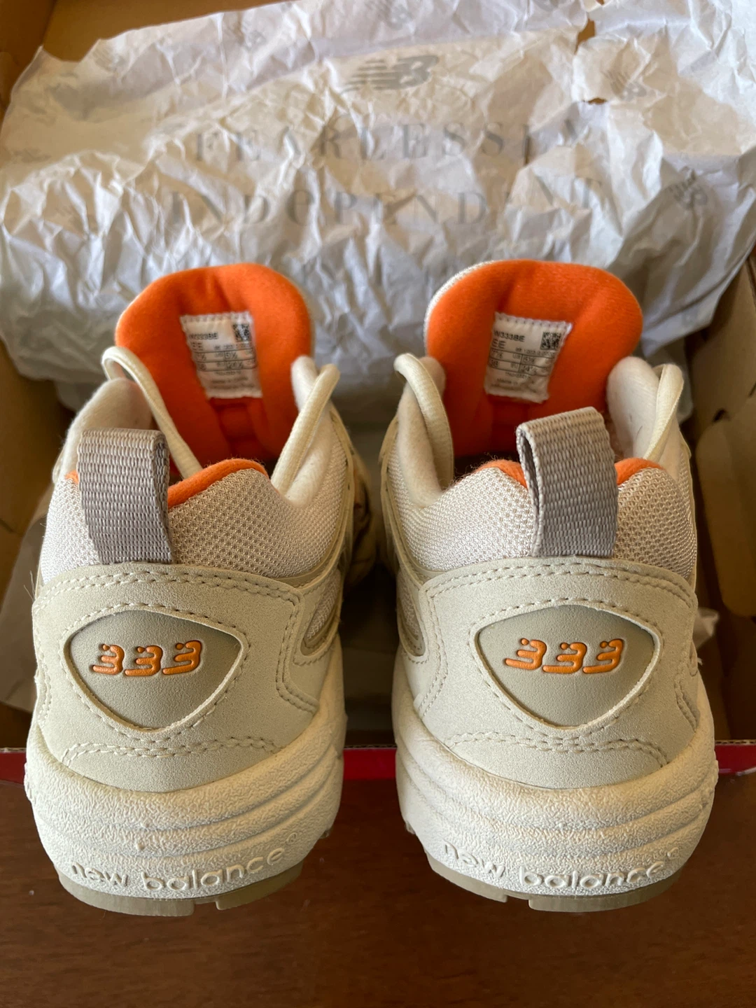 New Balance 333BE Women's Running Shoes Beige/Orange Size 7.5 US - photo 4