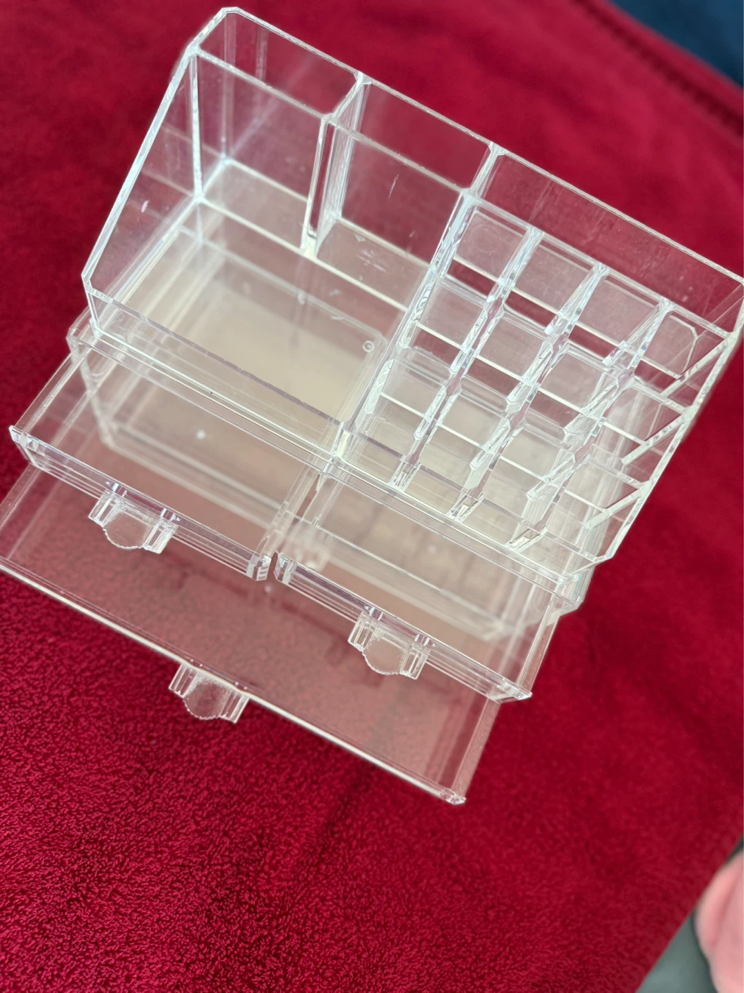 Clear Acrylic Makeup Organizer Set