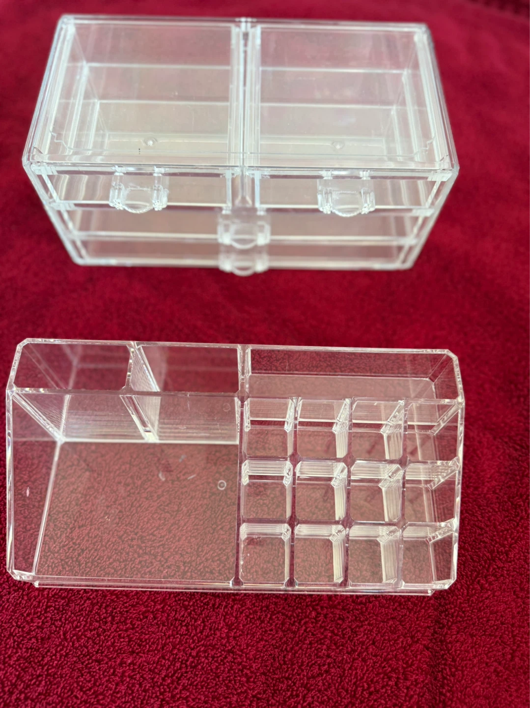 Clear Acrylic Makeup Organizer Set - photo 2