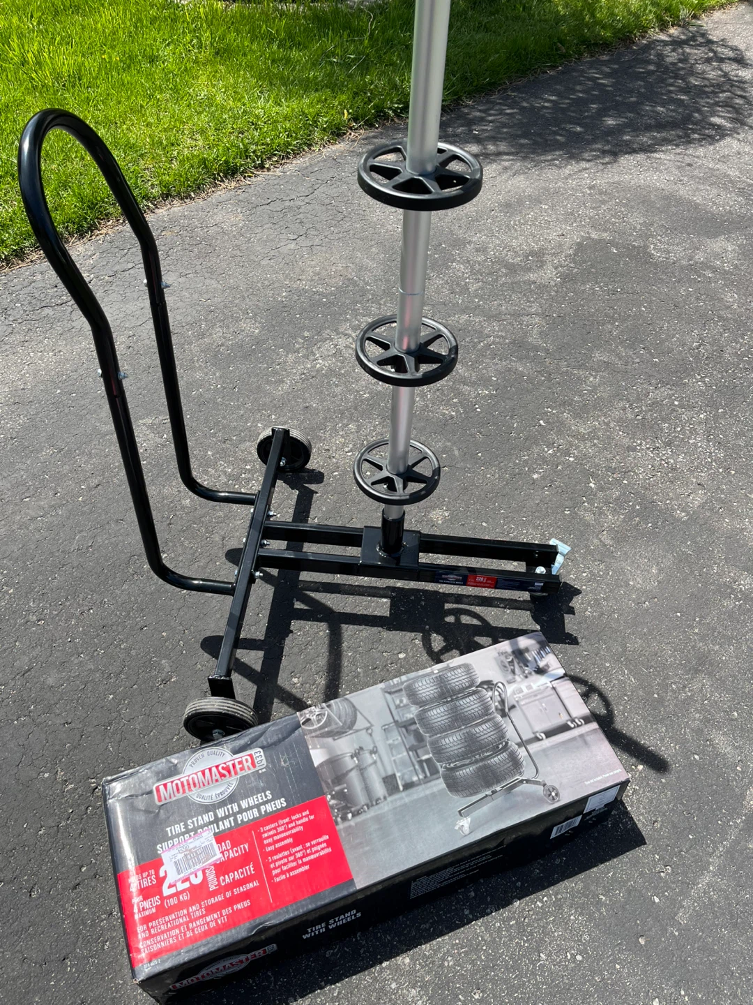 Motomaster Mobile Tire Stand with Wheels - photo 4