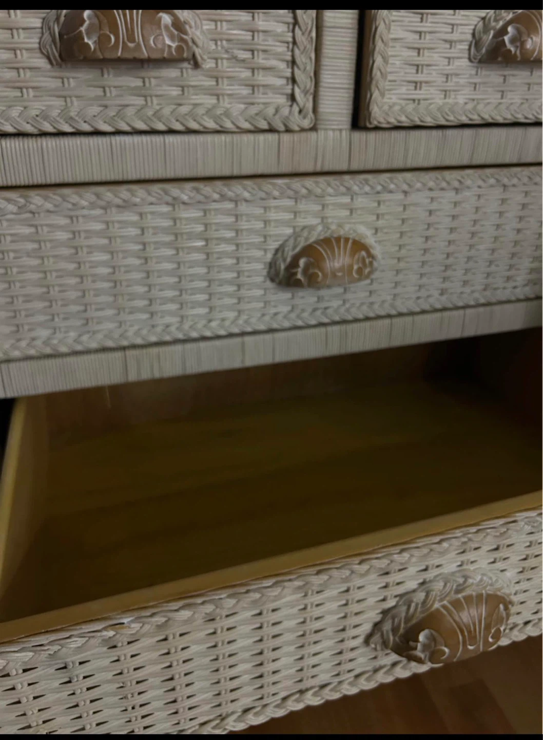 Pier 1: Vintage Jamaica Collection Small Wicker Wood Dresser - photo 4