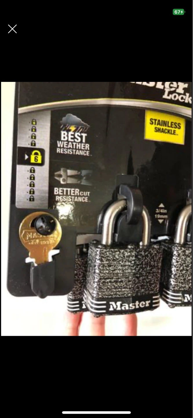 Lifetime warranty, 2 New- Master Locks Stainless Steel Padlocks - photo 2