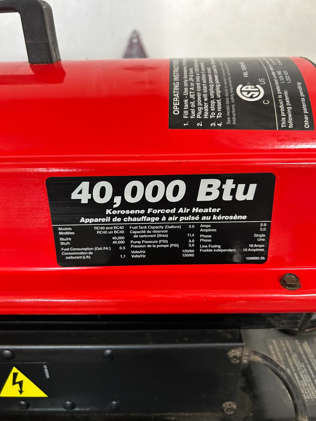 Reddy Heater 40,000 Btu Kerosene Forced Air Heater - photo 2