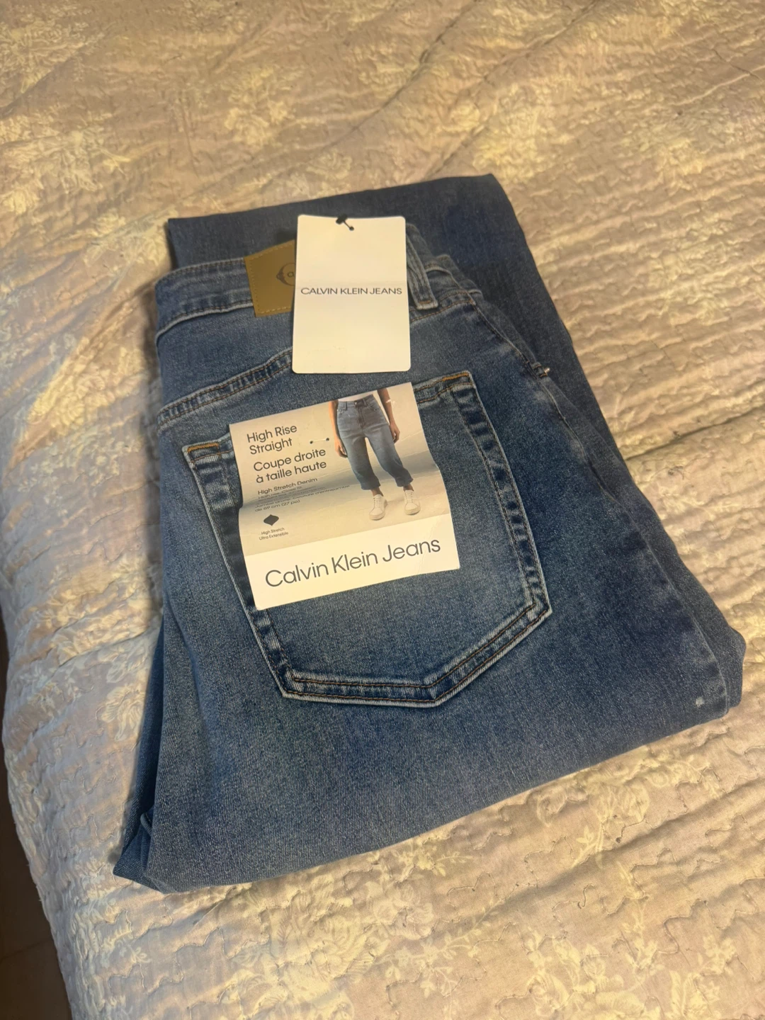 Calvin Klein Jeans High Rise Straight Denim - Size 31 - photo 4