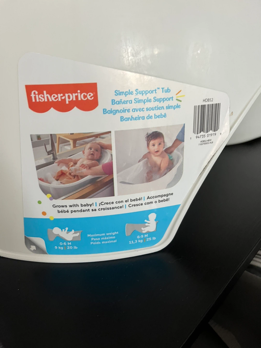 Fisher-Price Simple Support Baby Tub - photo 3
