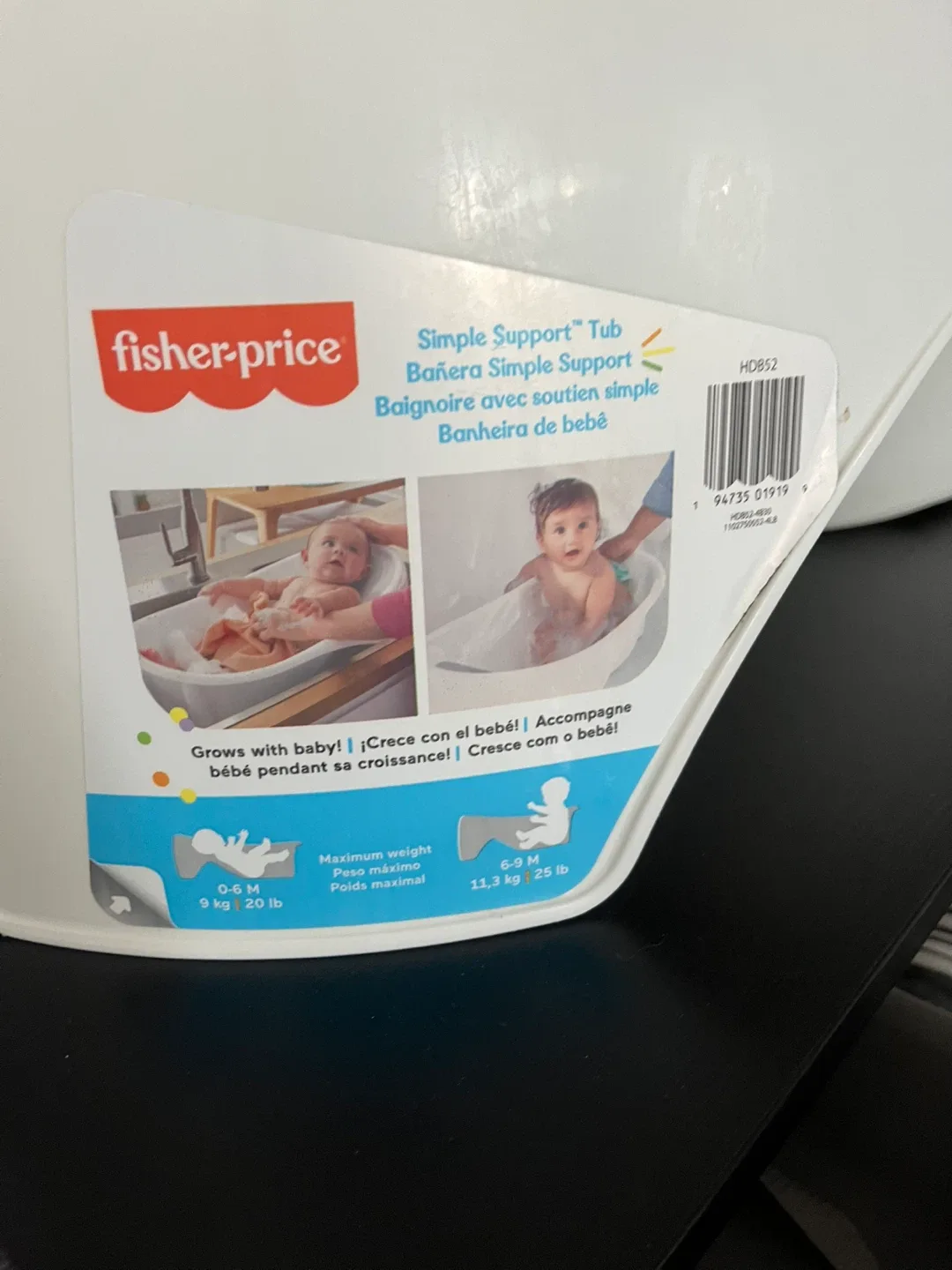 Fisher-Price Simple Support Baby Tub - photo 3
