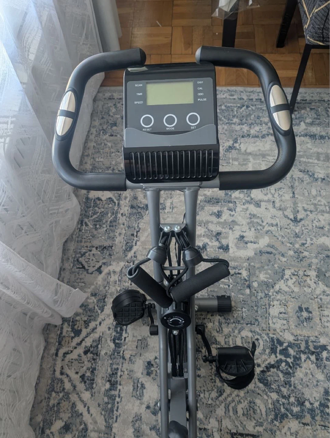 Folding Exercise Bike with Display - photo 3