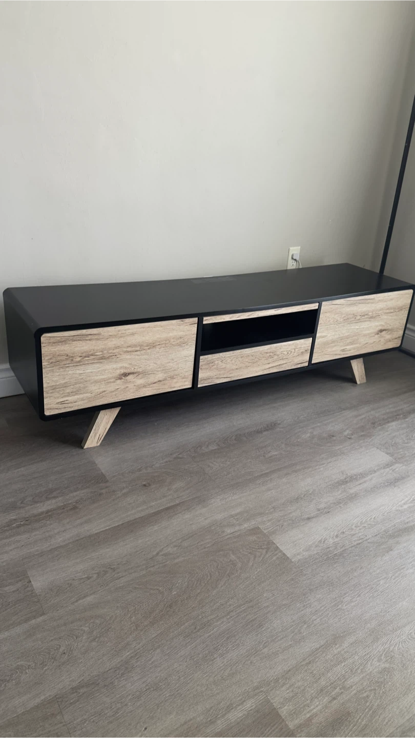 Modern TV Stand with Drawer - photo 2