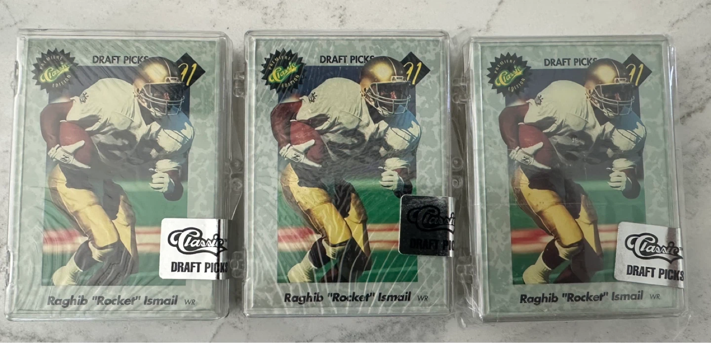 1991 Classic Draft Picks Football Cards (3 Pack)