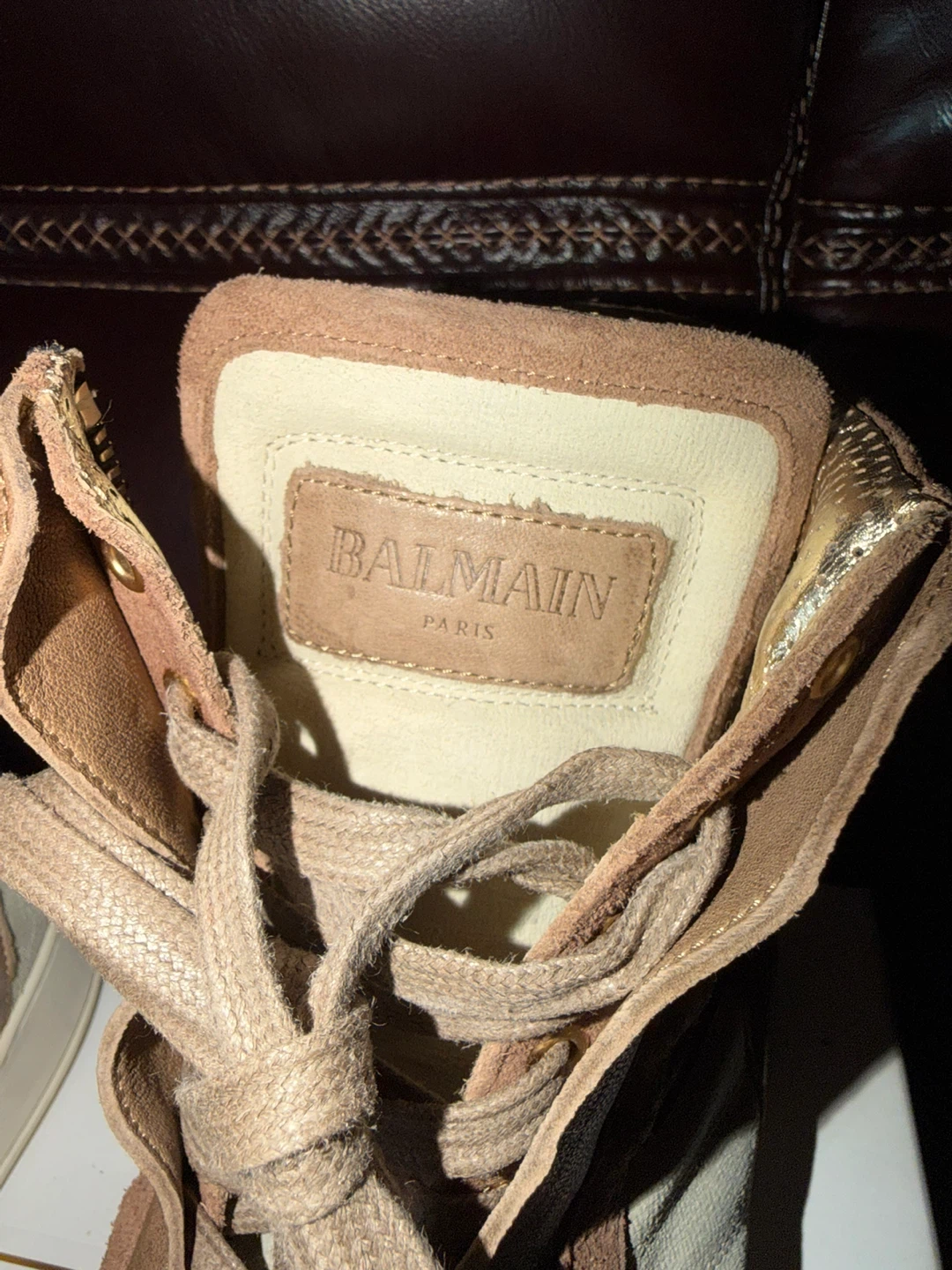 Balmain Paris High Top Sneakers Men’s Size 9US - photo 3