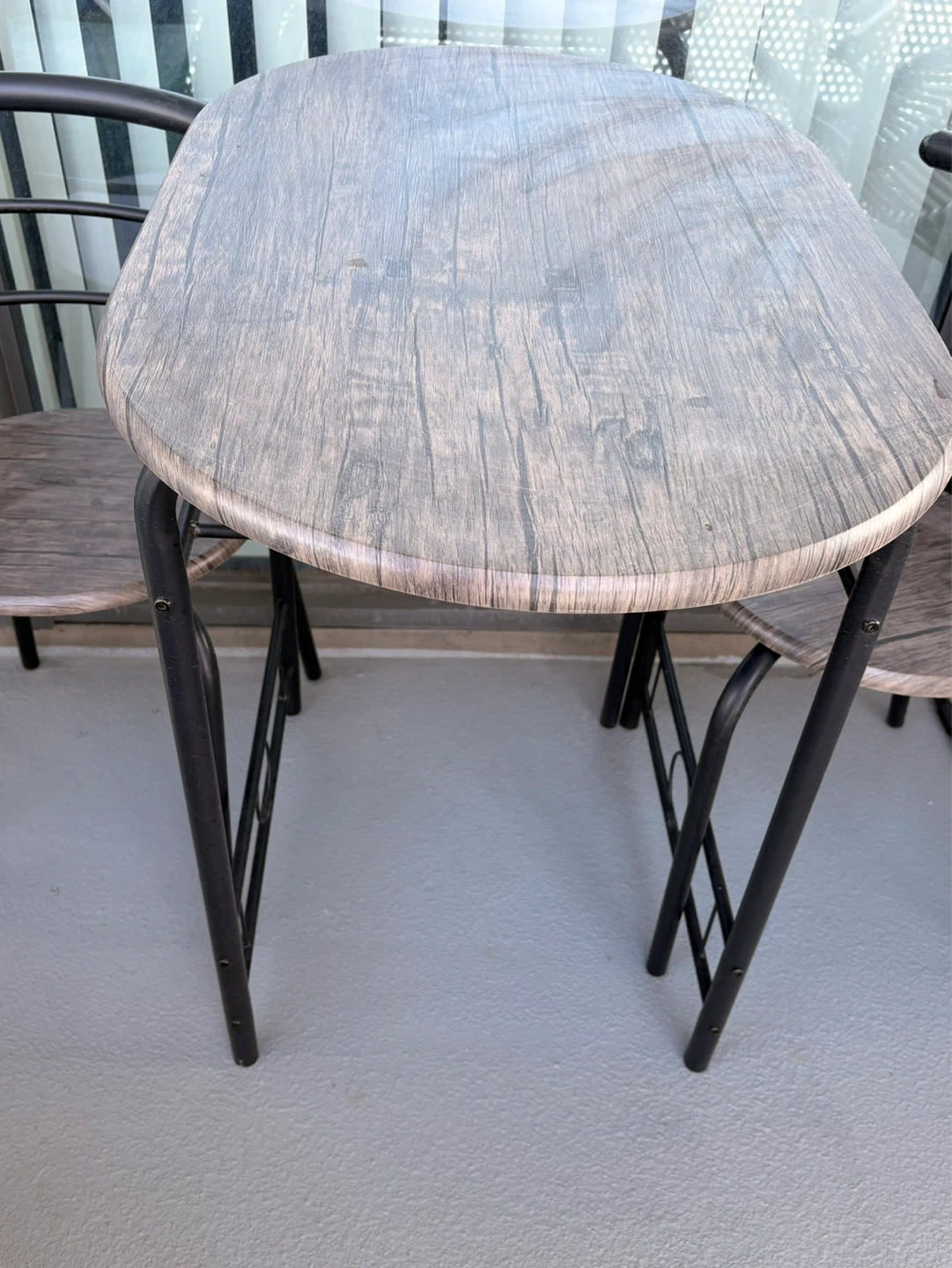 2-Piece Balcony Bistro Set - Table & 2 Chairs - photo 2