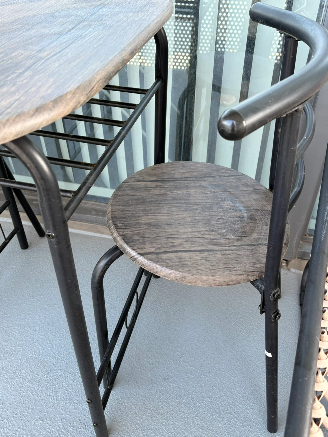2-Piece Balcony Bistro Set - Table & 2 Chairs - photo 4