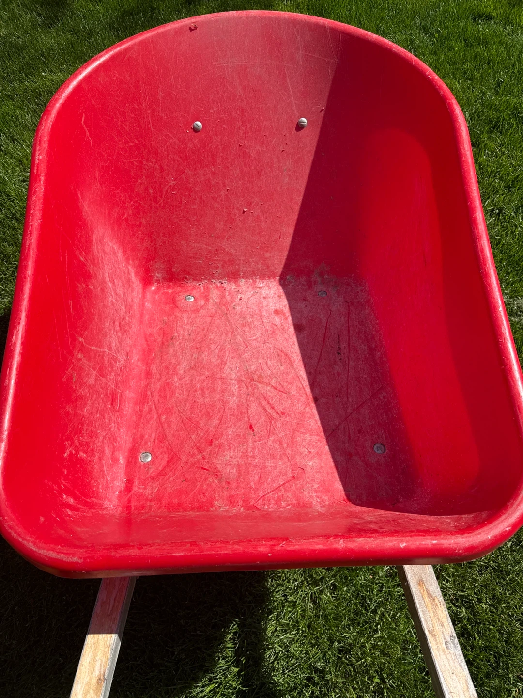 Red Plastic Wheelbarrow - photo 4