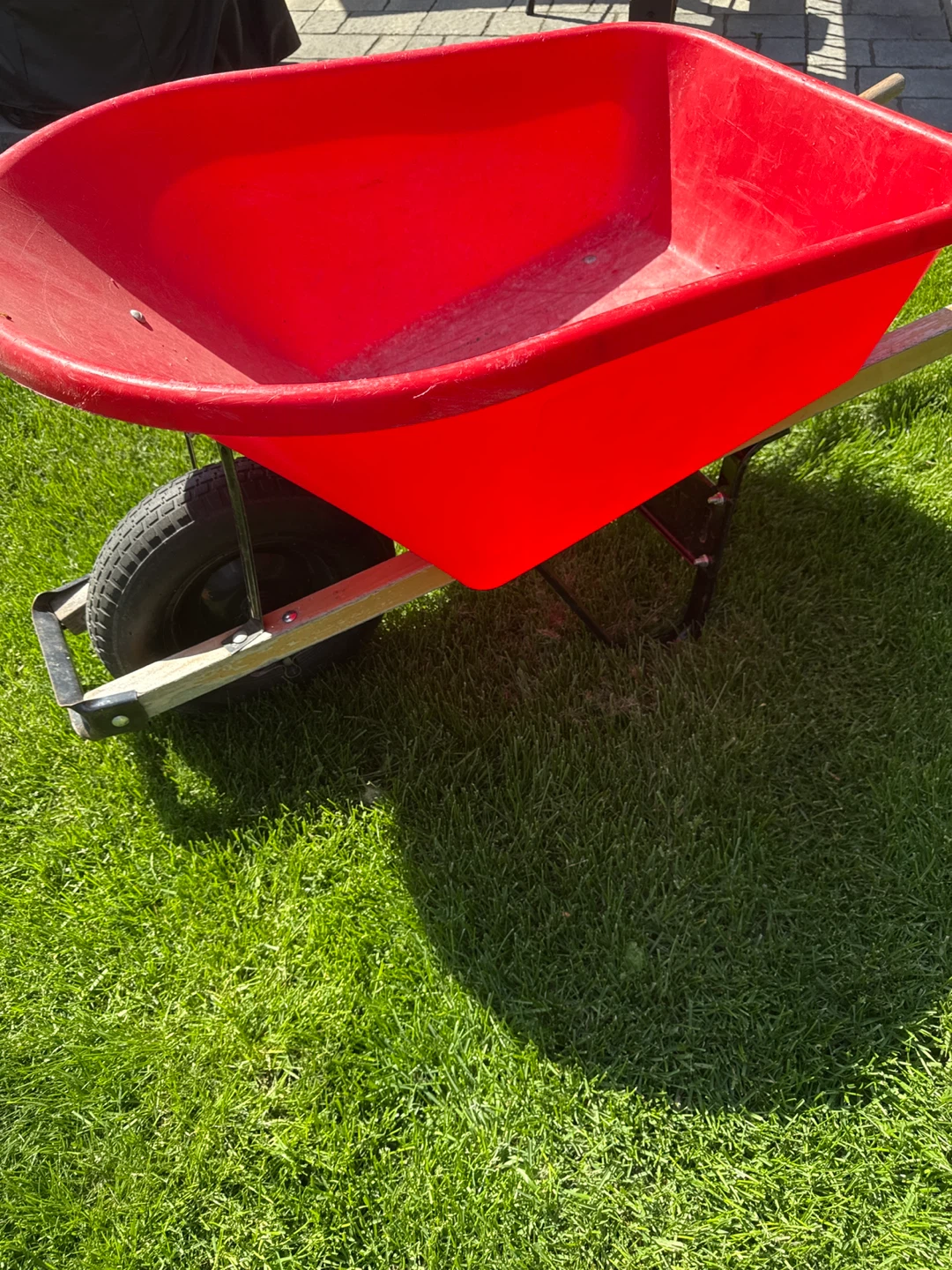Red Plastic Wheelbarrow - photo 3