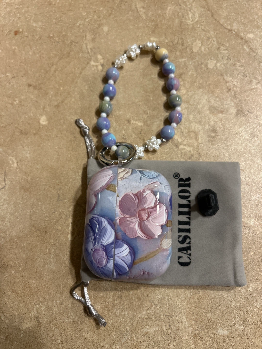 CASILILOR Airpods Pro Case with Beaded Keychain