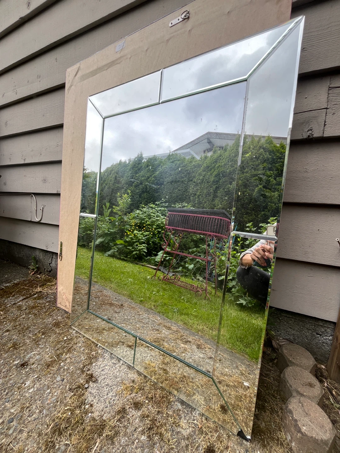 Framed Bevelled Mirror