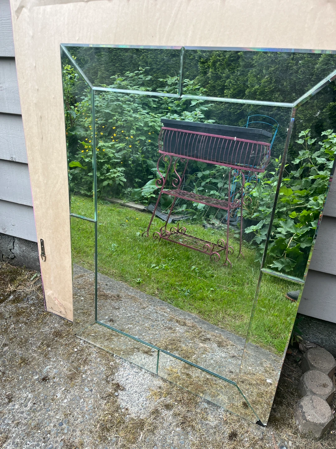 Framed Bevelled Mirror - photo 3