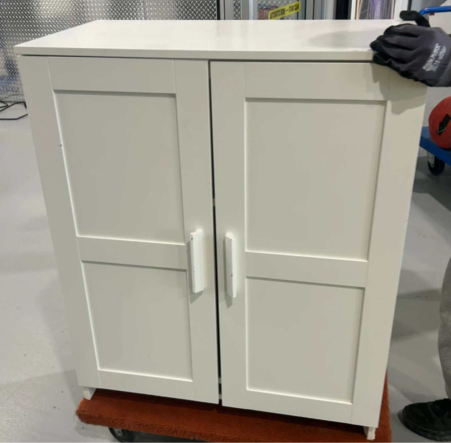 White Two-Door Cabinet